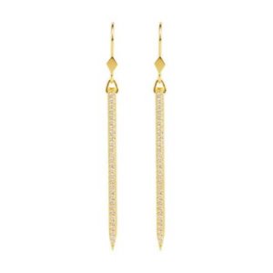 Gold and Crystal Earrings