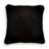 Skunk Detail Silk and Velvet Cushion
