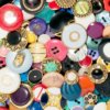 Botones Vintage Button Clutch Bag