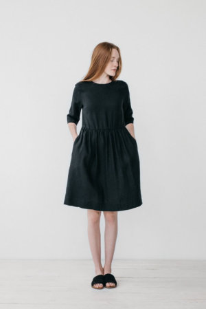 Colette Black Loose Dress
