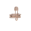 Opes Robur Rose Gold Safety Pin Ring