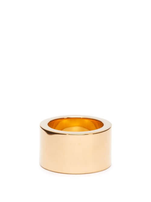 Bottega Veneta - Wide Gold Plated Ring