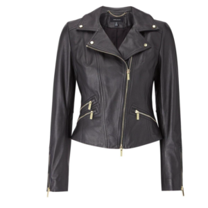 Karen Millen leather bike jacket