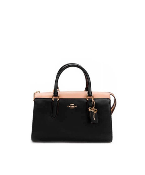 Coach Pink and black hand bag