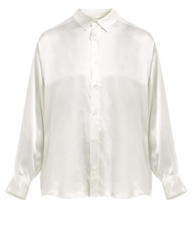 Katharine Hamnett white silk shirt