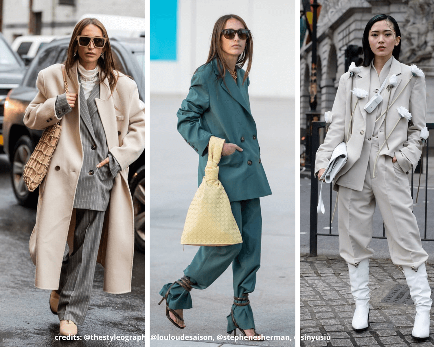 AW20 LFW street style fashion trends suit