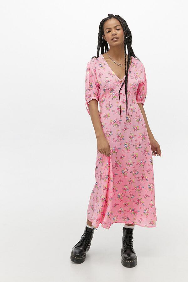 spring essential urban outfitters midi dress