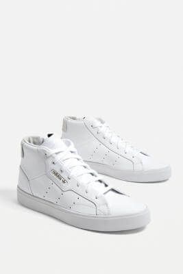 urban outfitters adidas Originals Sleek Mid Trainers - white