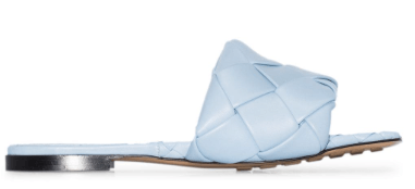 blue BOTTEGA VENETA BV Lido woven-style sandals