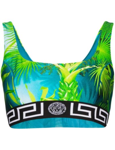 activewear VERSACE Jungle print sports bra