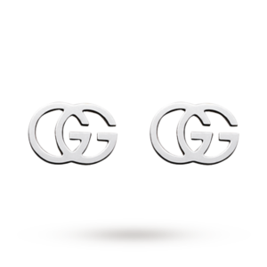 GG Tissue 18ct Gold Stud Earrings