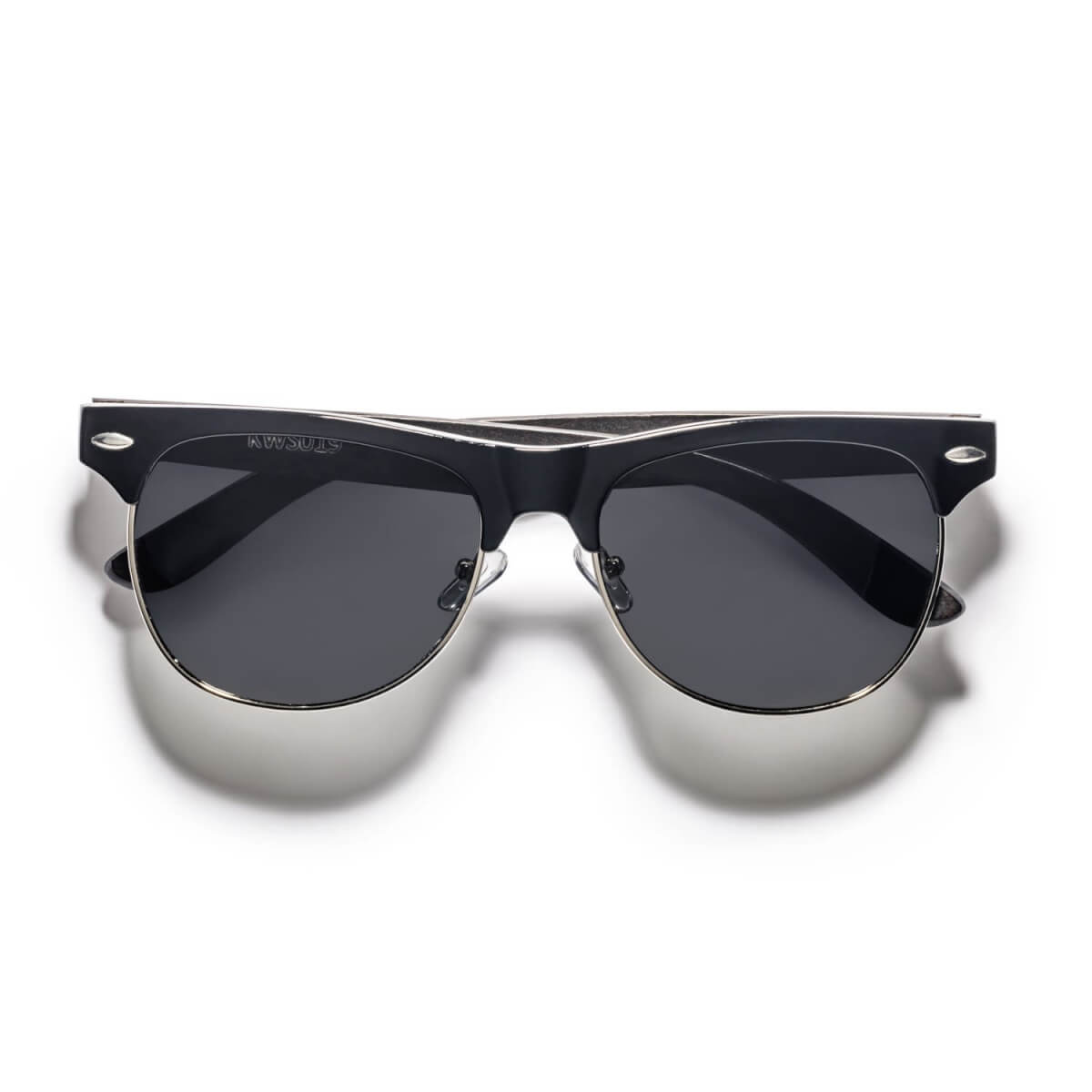 black wooden frame sunglasses