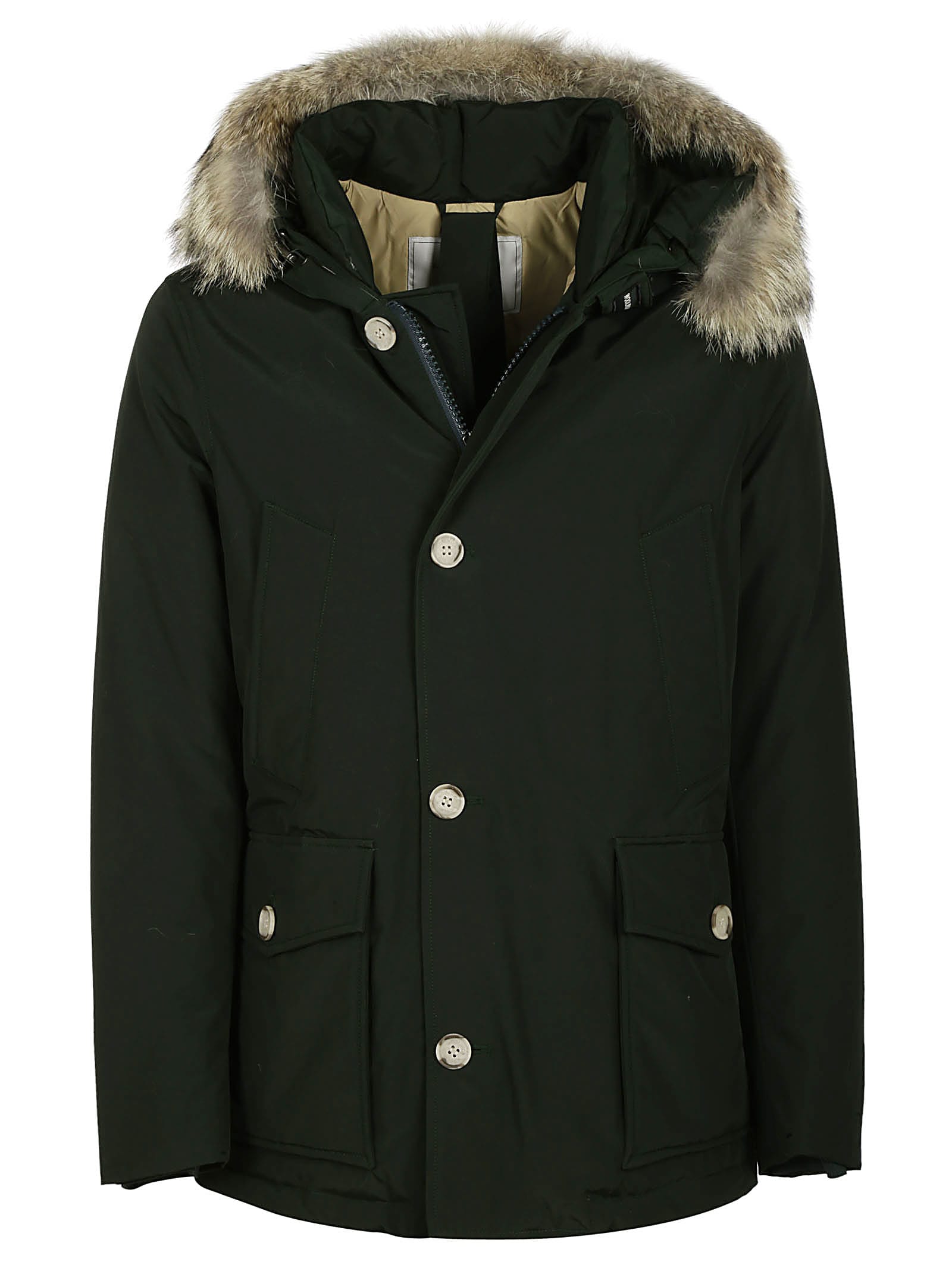 black parka jacket with fur hood