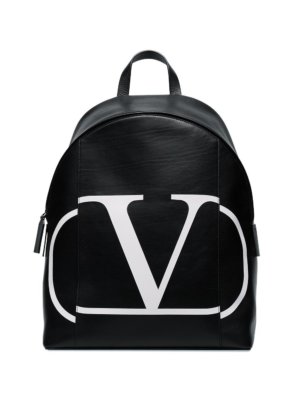 Valentino Garavani VLOGO print backpack - Black