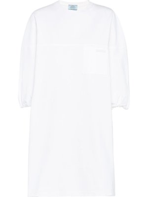 Prada shift-style mini dress - White