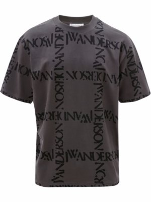 JW Anderson logo-print T-shirt - Grey