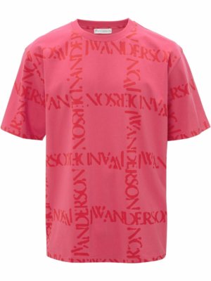 JW Anderson logo-print T-shirt - Pink