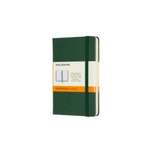 Myrtle Green Pocket Ruled Hardcover Notebook