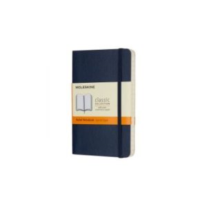 Sapphire Blue Ruled Soft Notebook Pocket