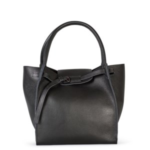 VESTIRSI - Simone Italian Leather Black Tote Handbag