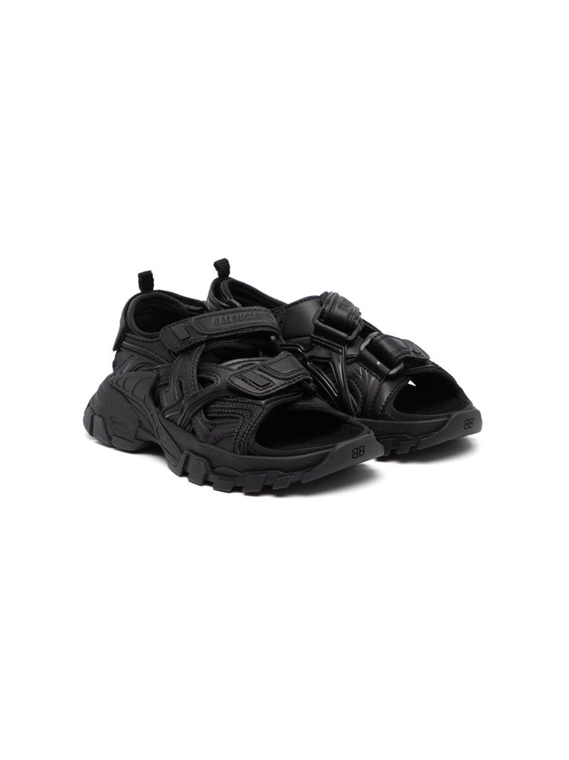 Balenciaga Kids Track touch-strap sandals - Black