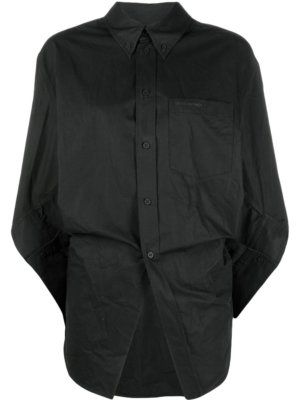 Balenciaga Twisted Swing long-sleeve shirt - Black
