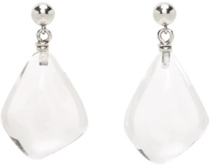 Bottega Veneta Transparent Quartz Earrings