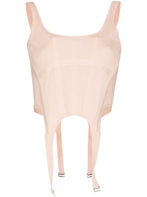 Dion Lee corset-style cropped top - Neutrals