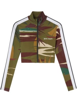 Palm Angels long-sleeve camouflage jacket - Green