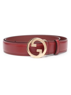 Gucci Blondie Interlocking G leather belt - Red