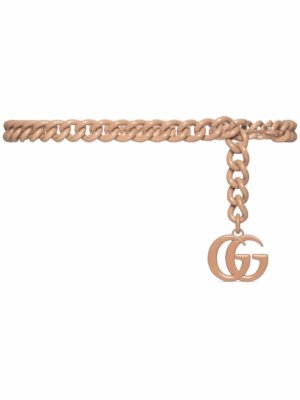 Gucci GG Marmont chain-link belt - Neutrals
