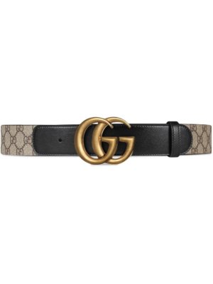 Gucci GG Supreme buckle belt - Neutrals