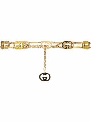 Gucci Interlocking G chain belt - Gold