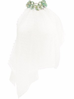 JW Anderson chain-detail crochet sleeveless top - White