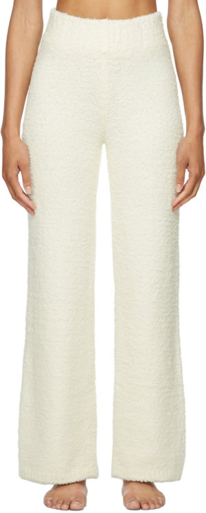 SKIMS Off-White Cozy Knit Lounge Pants