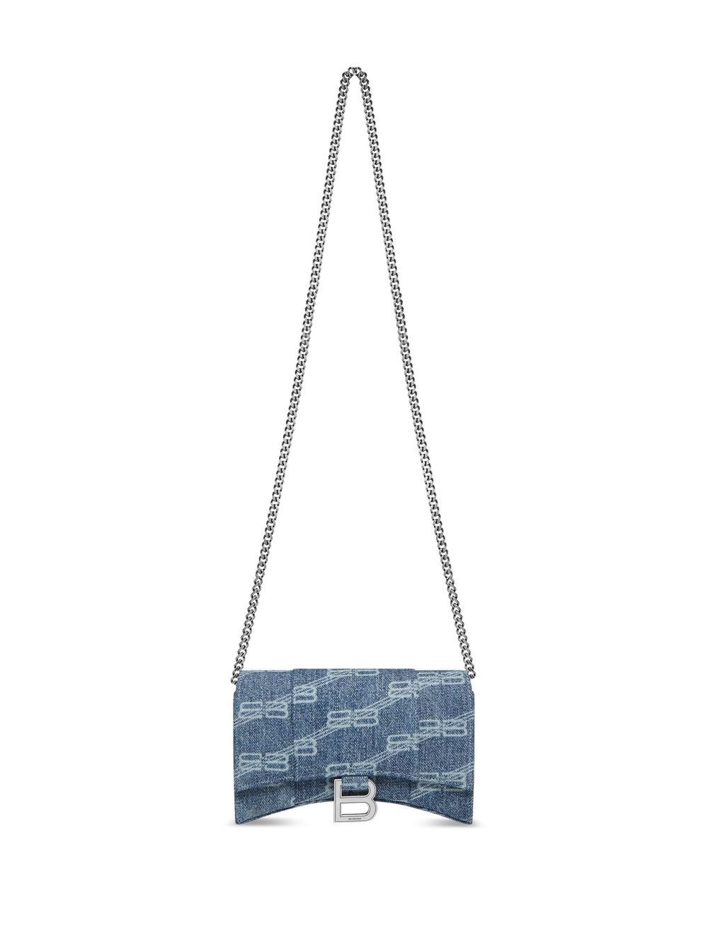 Balenciaga Hourglass wallet bag - Blue
