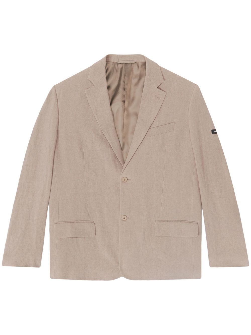 Balenciaga notched-collar single-breasted blazer - Grey