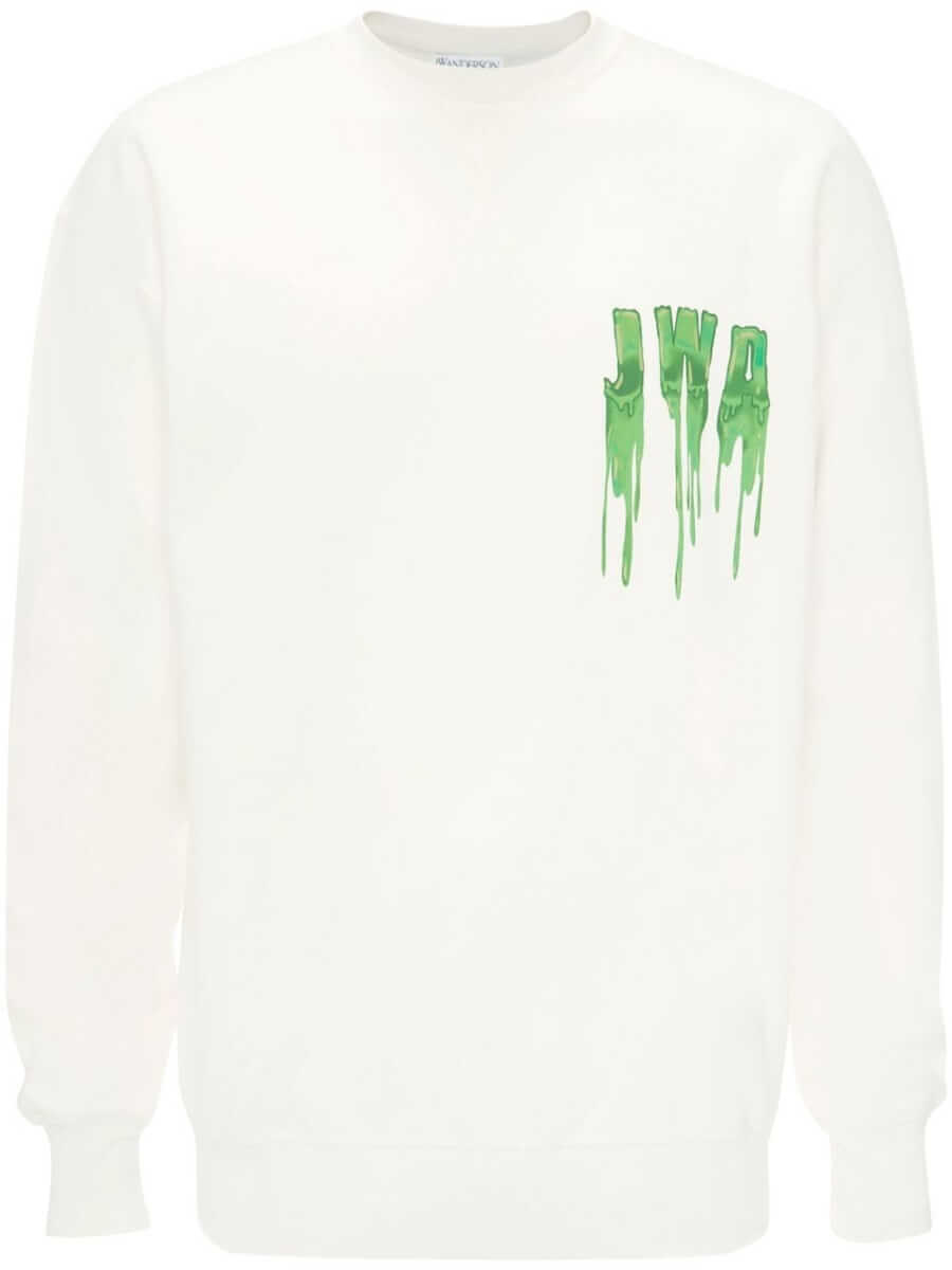 JW Anderson Slime logo-print sweatshirt - White