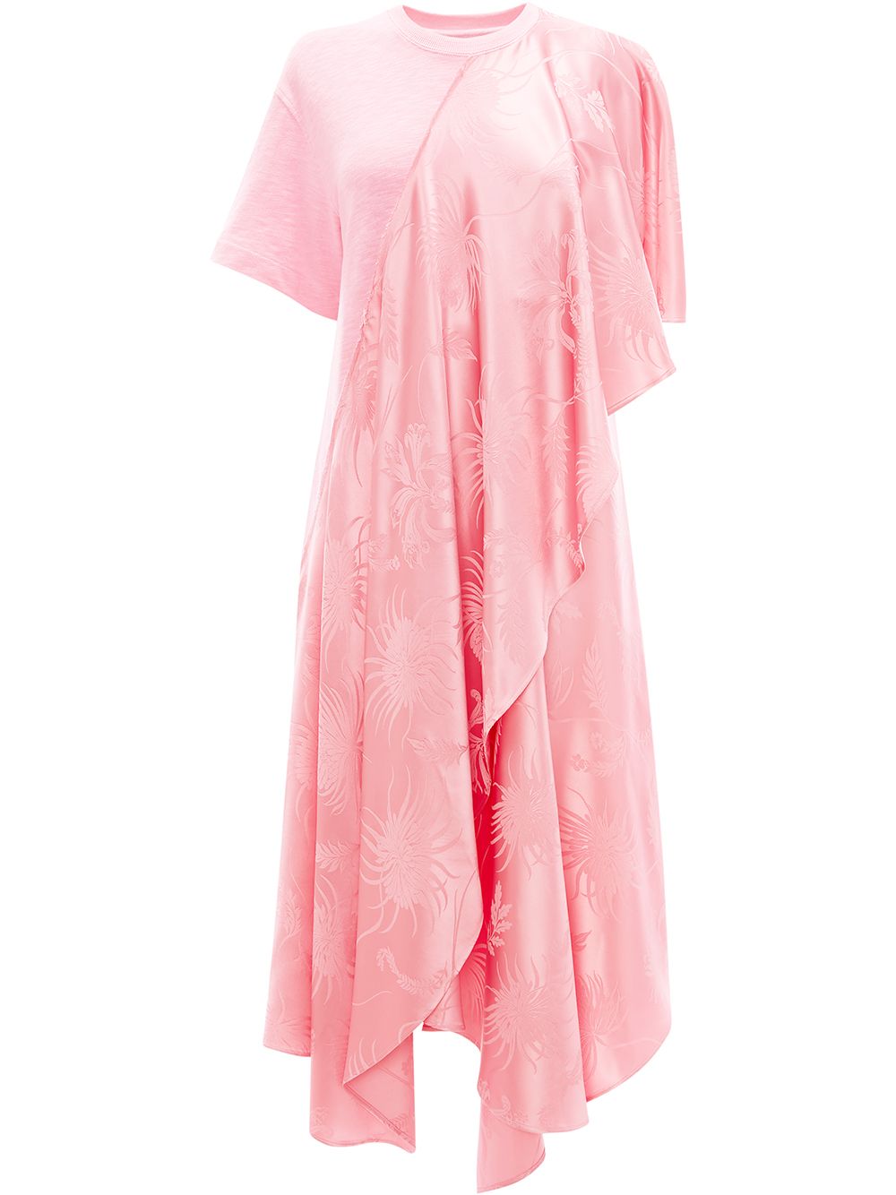 JW Anderson asymmetric T-shirt midi dress - Pink
