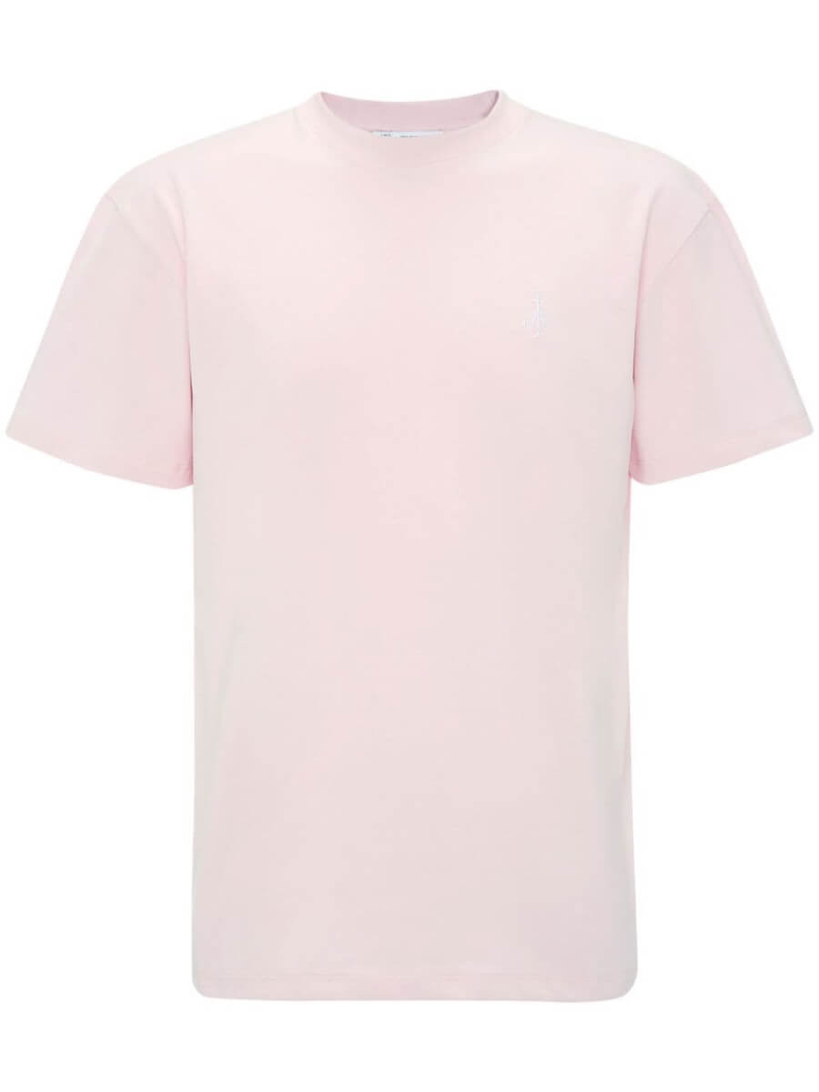 JW Anderson swirl-logo T-shirt - Pink