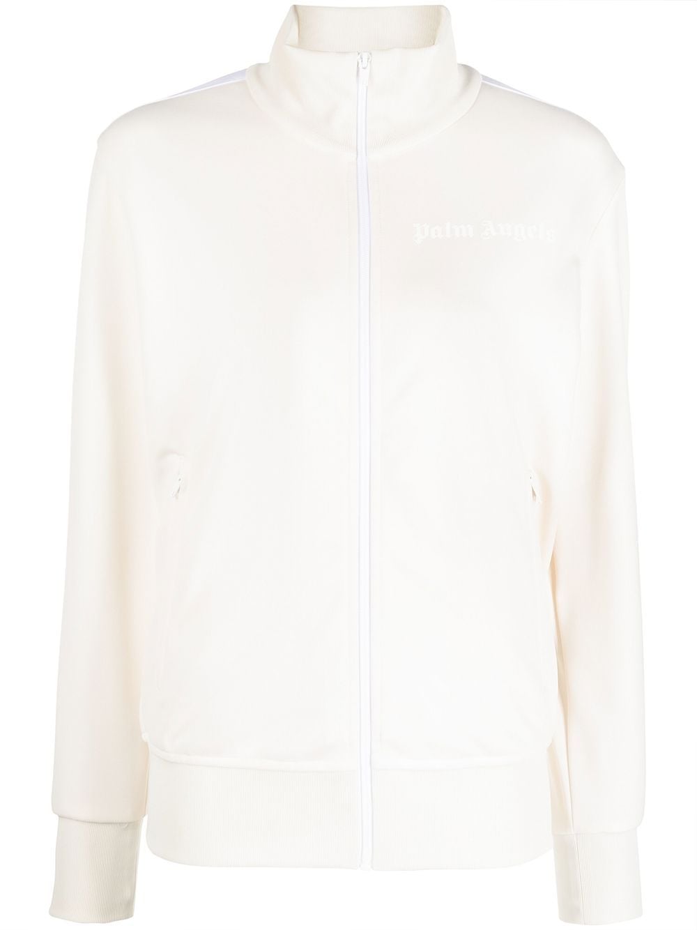 Palm Angels logo-print track jacket - White