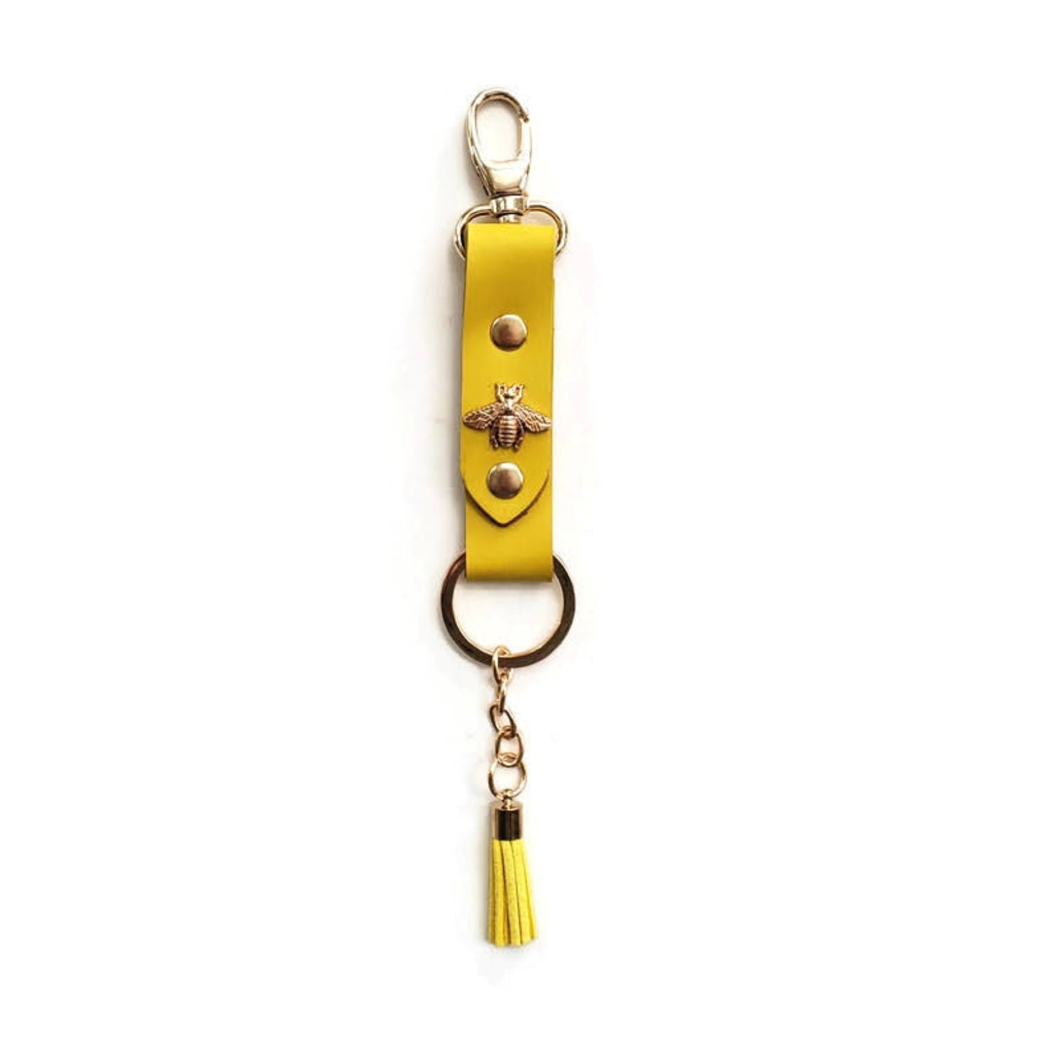 Angela Valentine Handbags - Yellow Keychain With Tassel