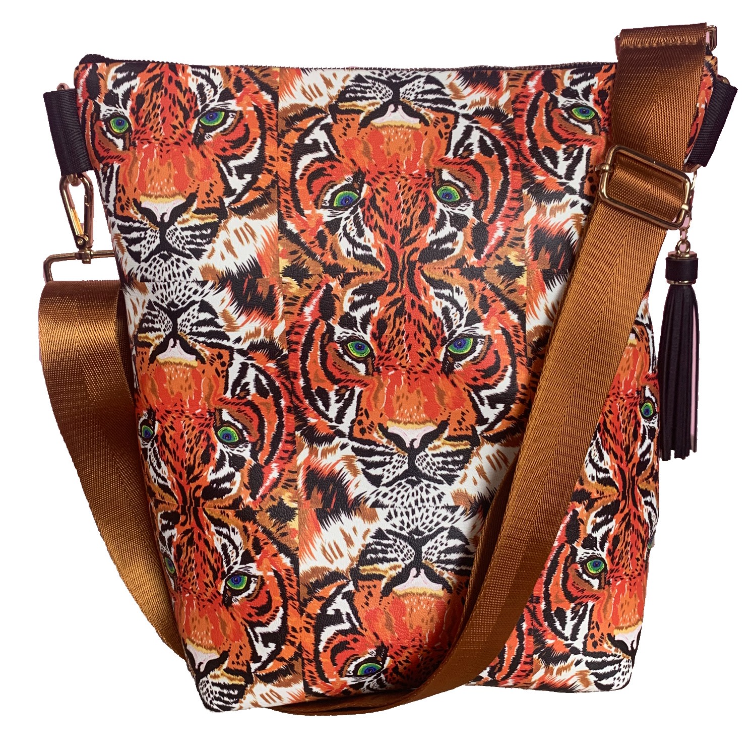 Chloe Croft London Limited - Tiger Repeat Vegan Leather Handbag