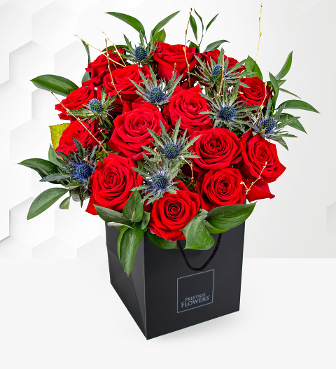 Grandeur - Valentine's Flowers - Valentine's Day Flowers - Valentine's Red Roses - Red Roses Bouquet - Send Valentine's Flowers