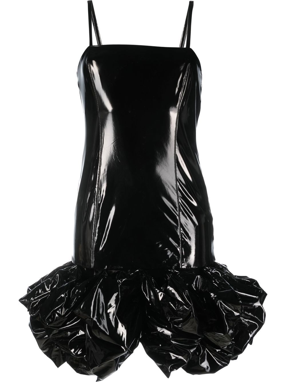 ROTATE Leiza ruffled mini dress - Black