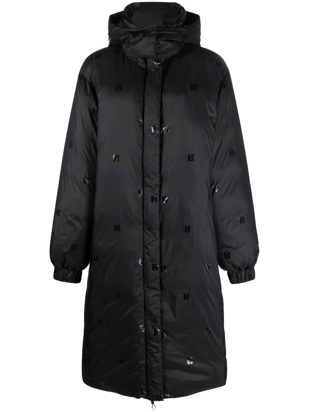 ROTATE Tina padded maxi coat - Black