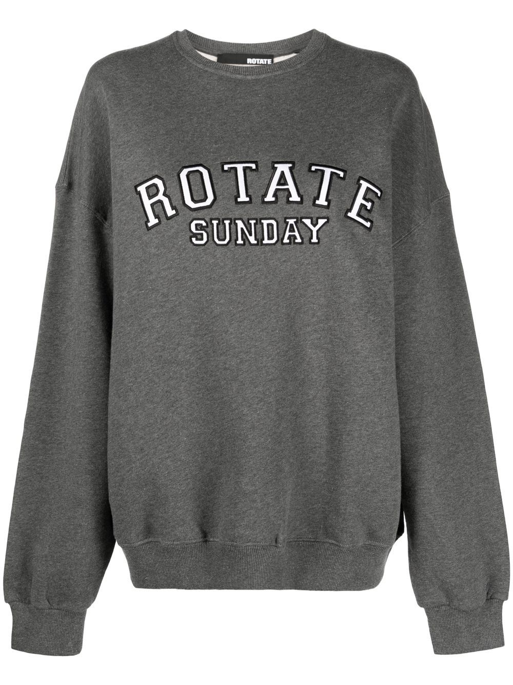 ROTATE logo-embroidered sweatshirt - Grey