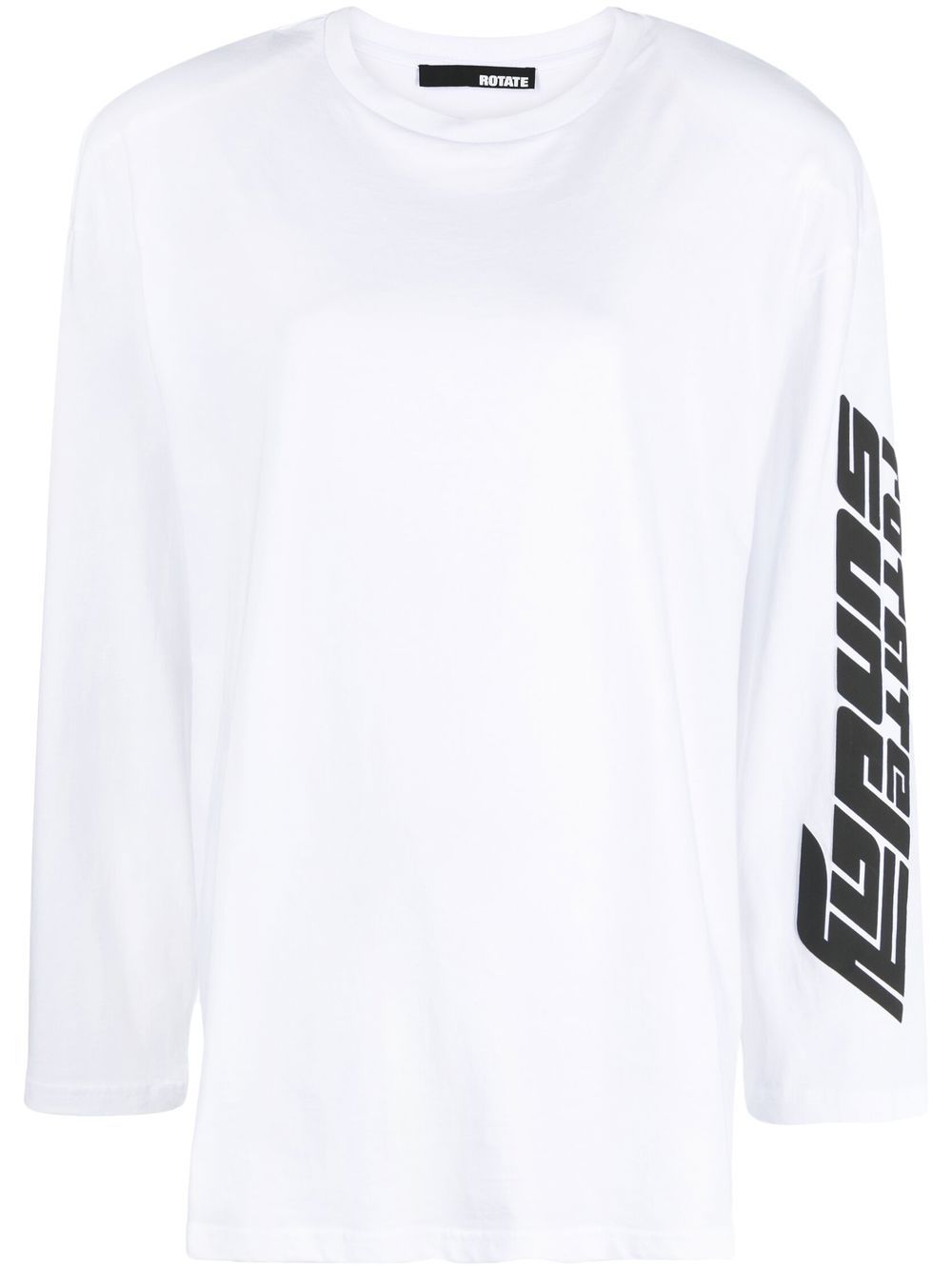 ROTATE logo-print long-sleeve T-shirt - White