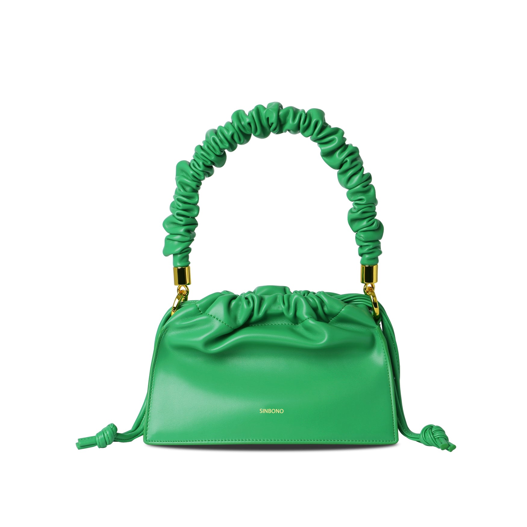SINBONO - Drawstring Handbag -Grass Green