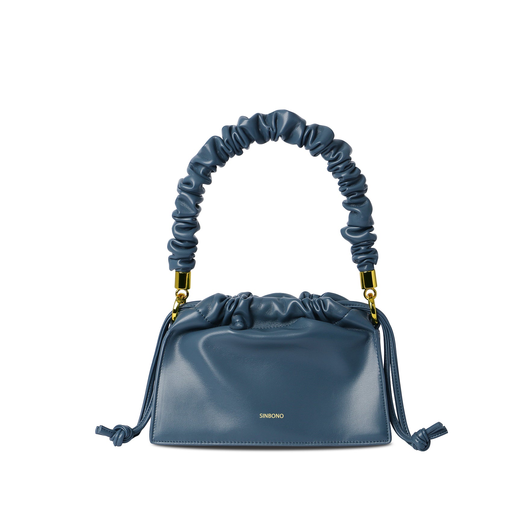 SINBONO - Drawstring Handbag -Navy Blue